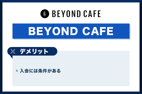 Beyond-Cafeデメリット