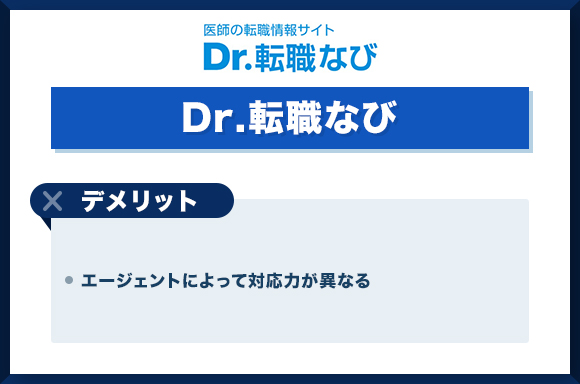 Dr.転職なび-デメリット