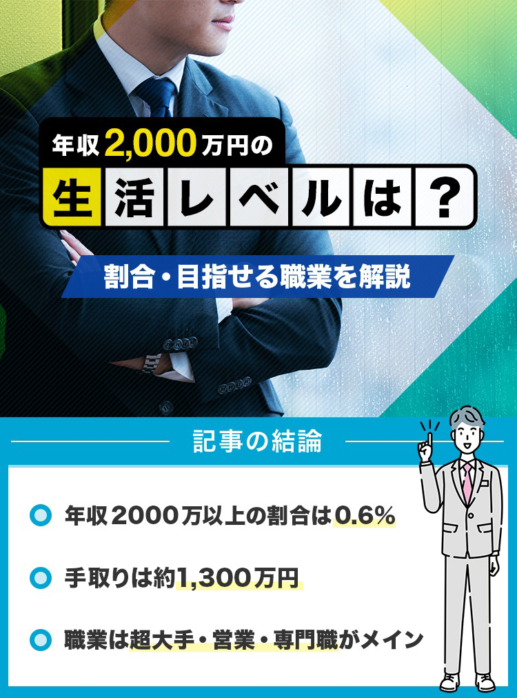 年収2000万円の生活レベルは？